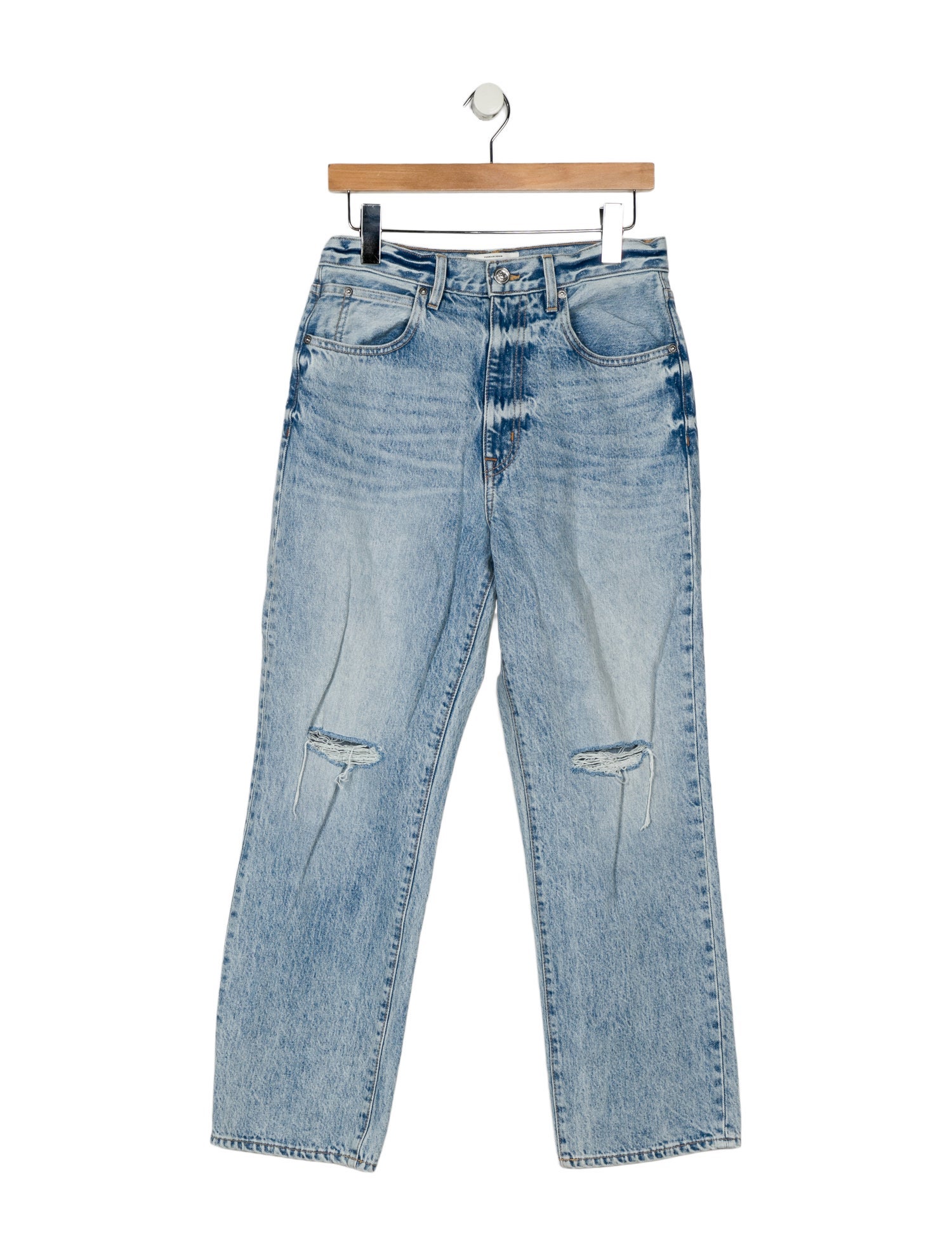 SLVRLAKE High-Rise Straight Leg Jeans