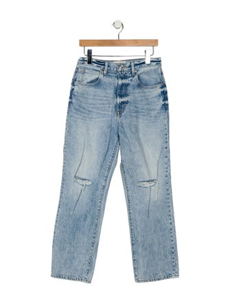 SLVRLAKE High-Rise Straight Leg Jeans