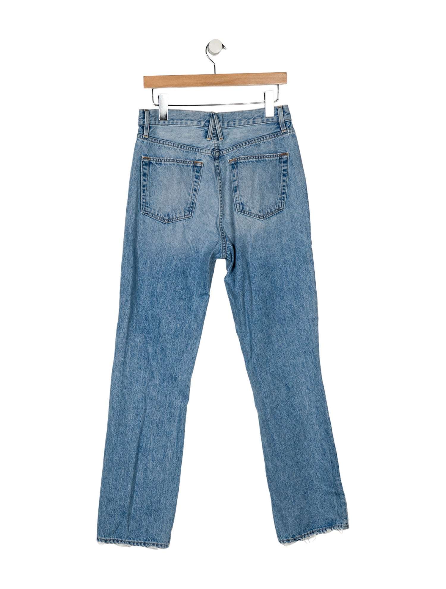 SLVRLAKE High-Rise Straight Leg Jeans