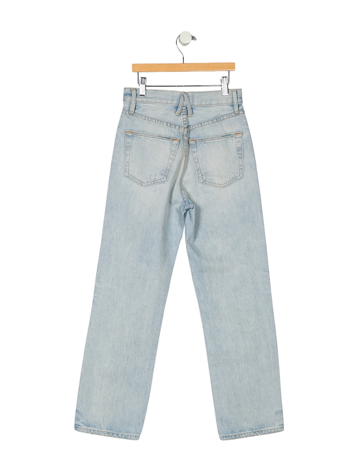 SLVRLAKE High-Rise Straight Leg Jeans