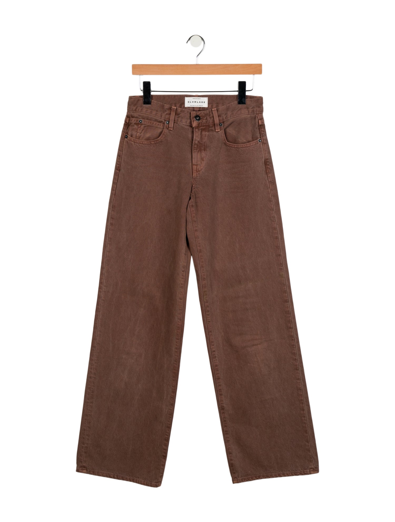 SLVRLAKE Mid-Rise Wide Leg Jeans