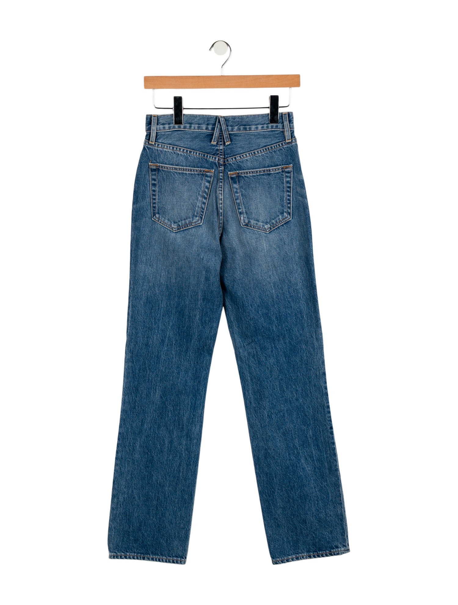 SLVRLAKE High-Rise Straight Leg Jeans