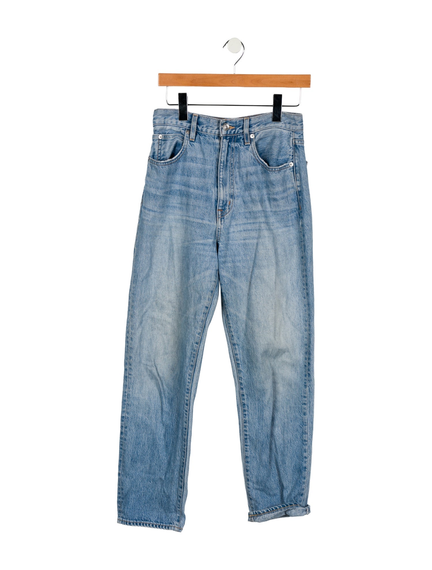 SLVRLAKE High-Rise Straight Leg Jeans