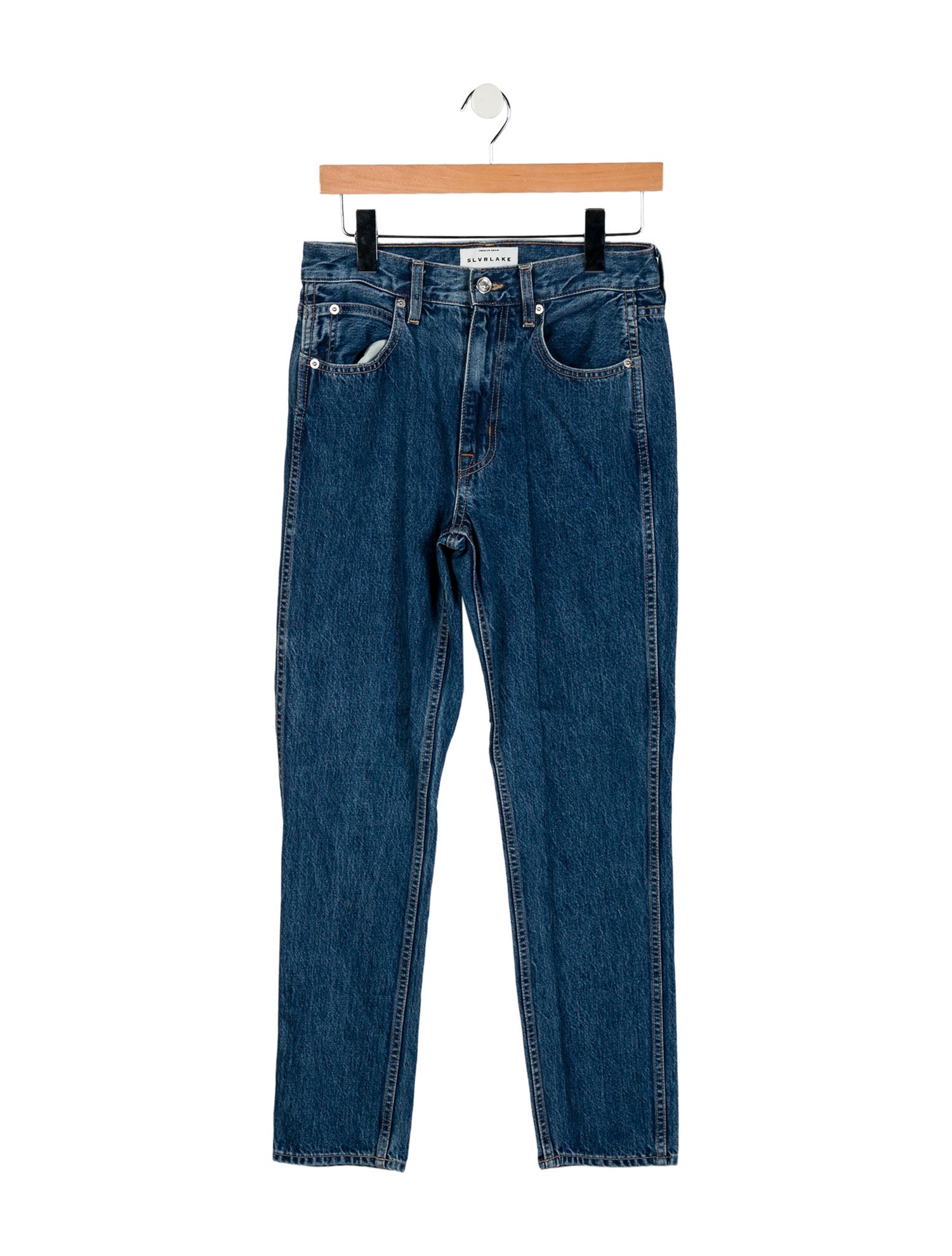 SLVRLAKE High-Rise Straight Leg Jeans