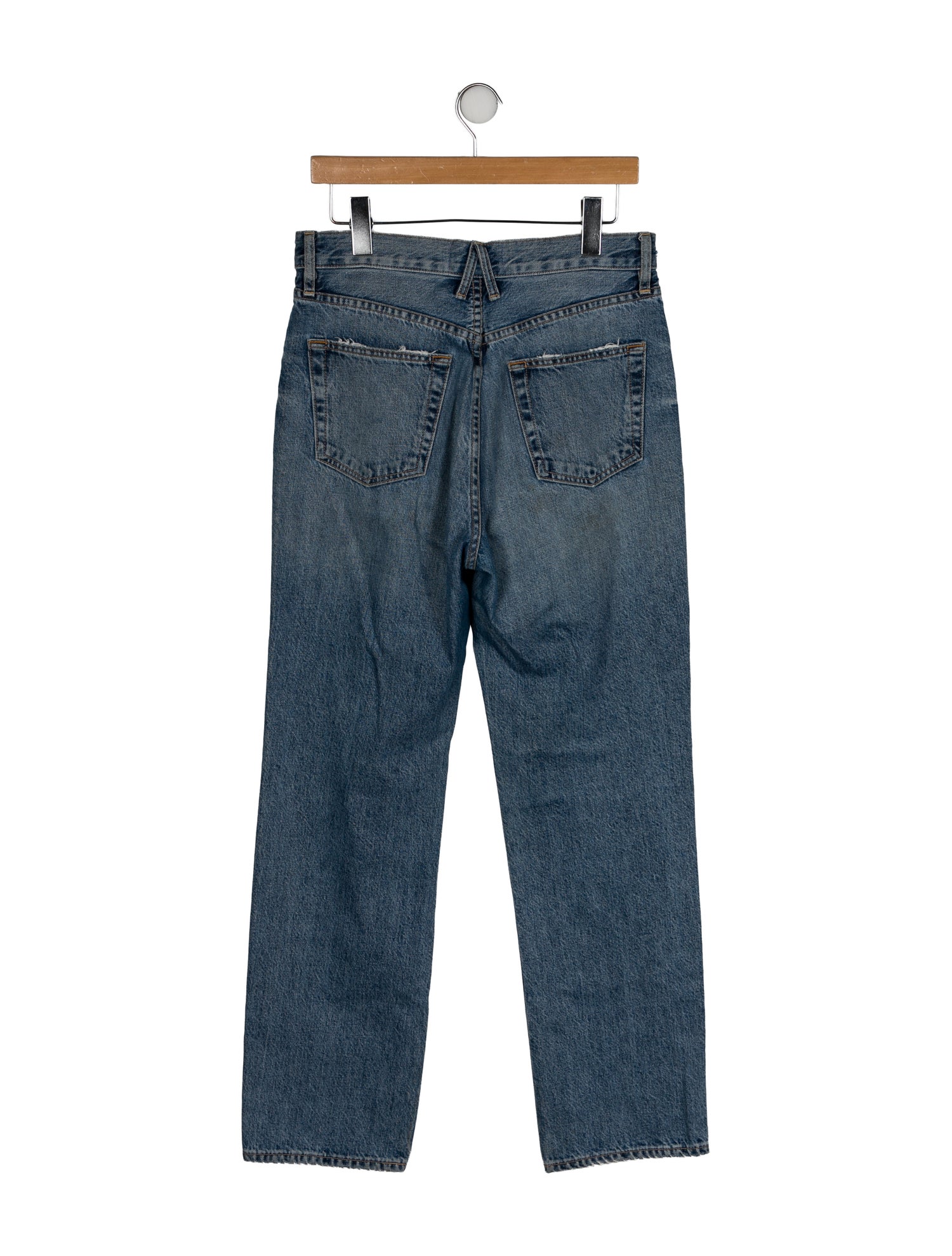 SLVRLAKE High-Rise Straight Leg Jeans