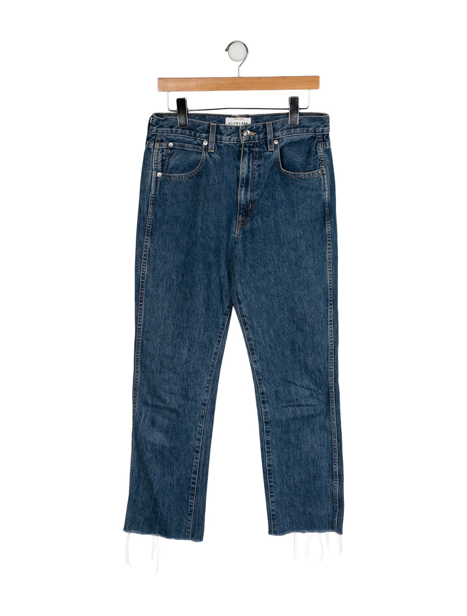 SLVRLAKE High-Rise Straight Leg Jeans