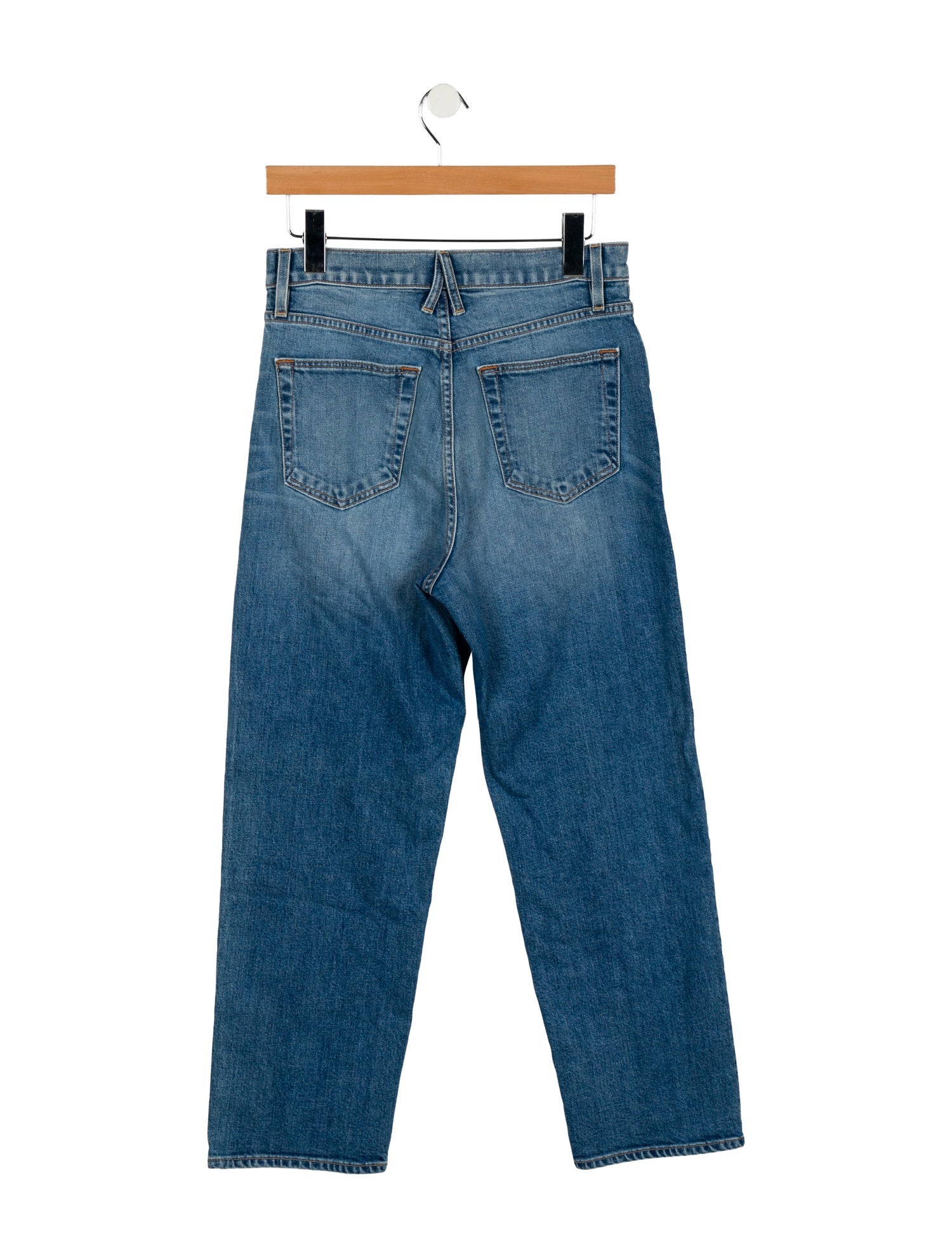 SLVRLAKE High-Rise Straight Leg Jeans
