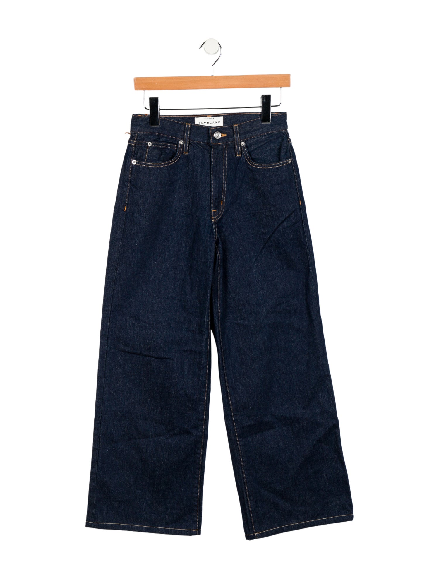 SLVRLAKE Mid-Rise Wide Leg Jeans