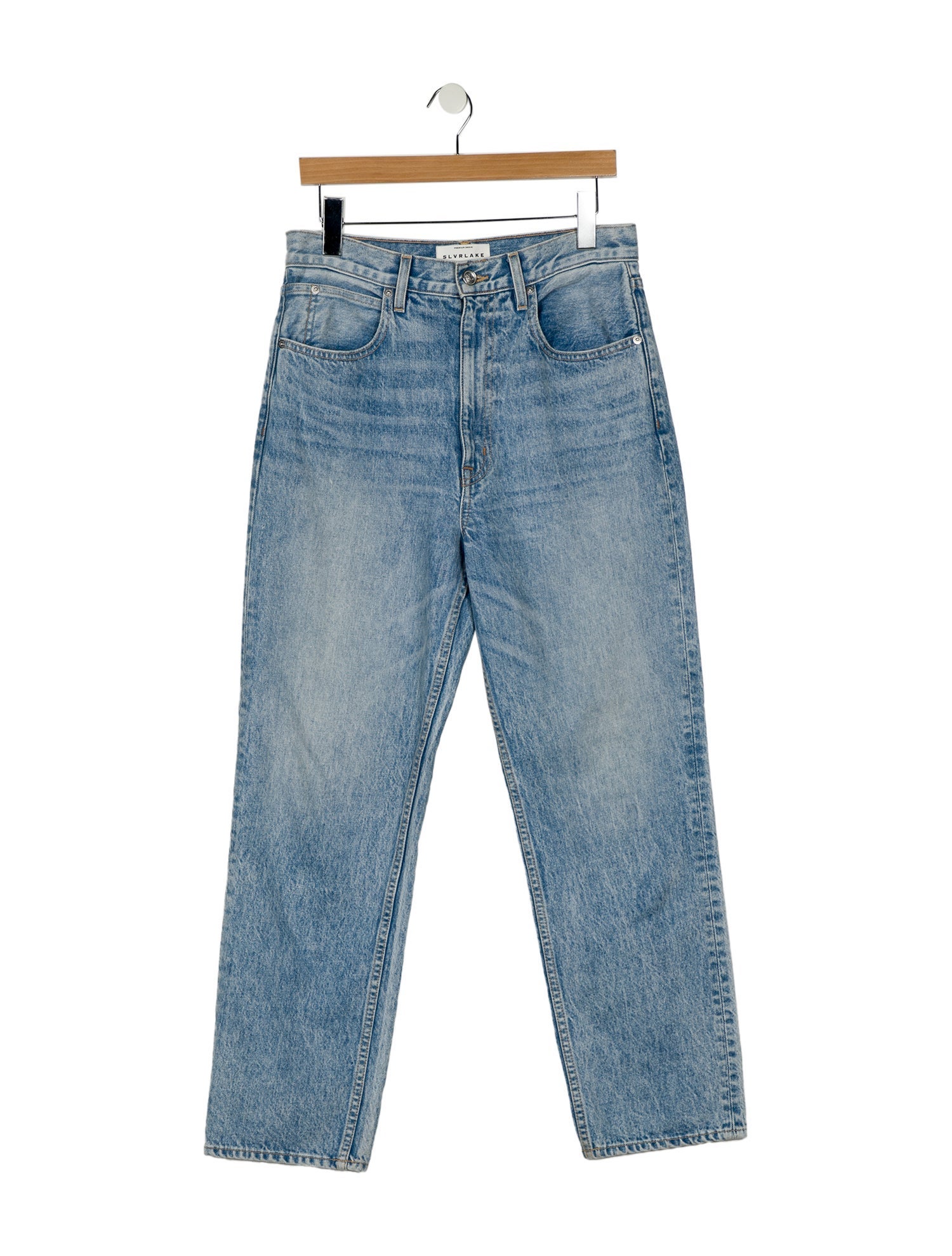 SLVRLAKE High-Rise Straight Leg Jeans