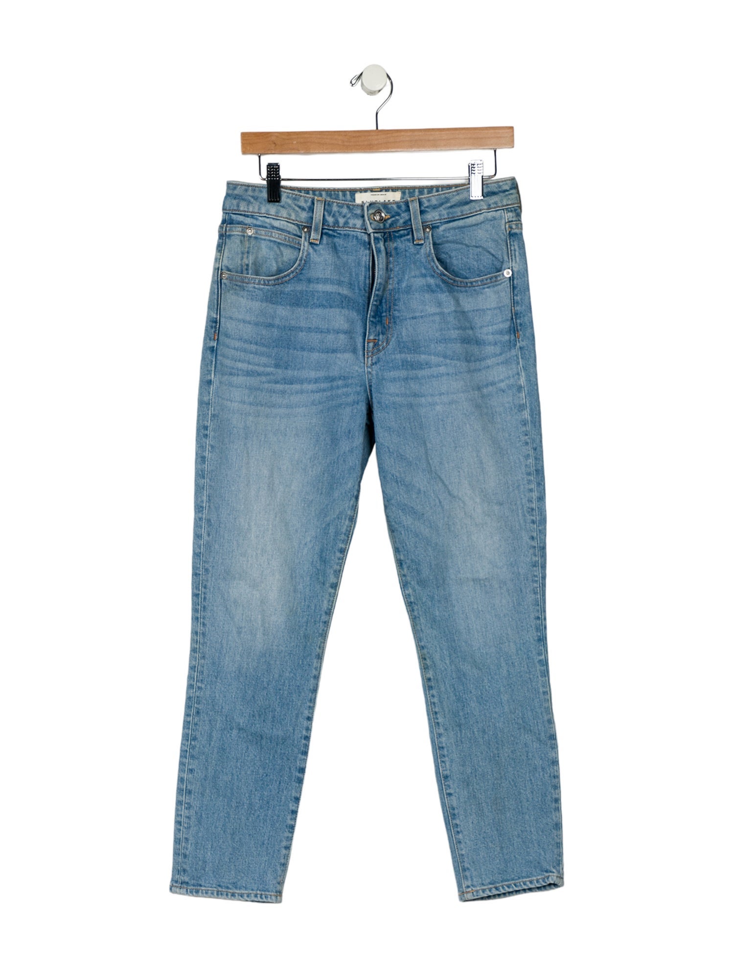 SLVRLAKE Mid-Rise Straight Leg Jeans