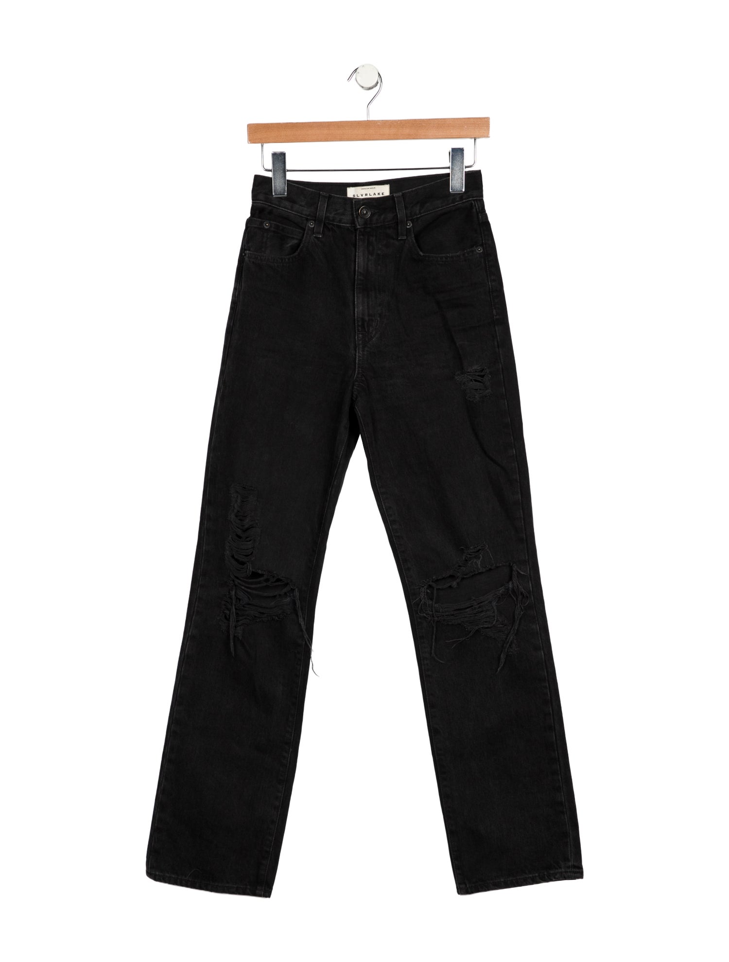 SLVRLAKE High-Rise Straight Leg Jeans