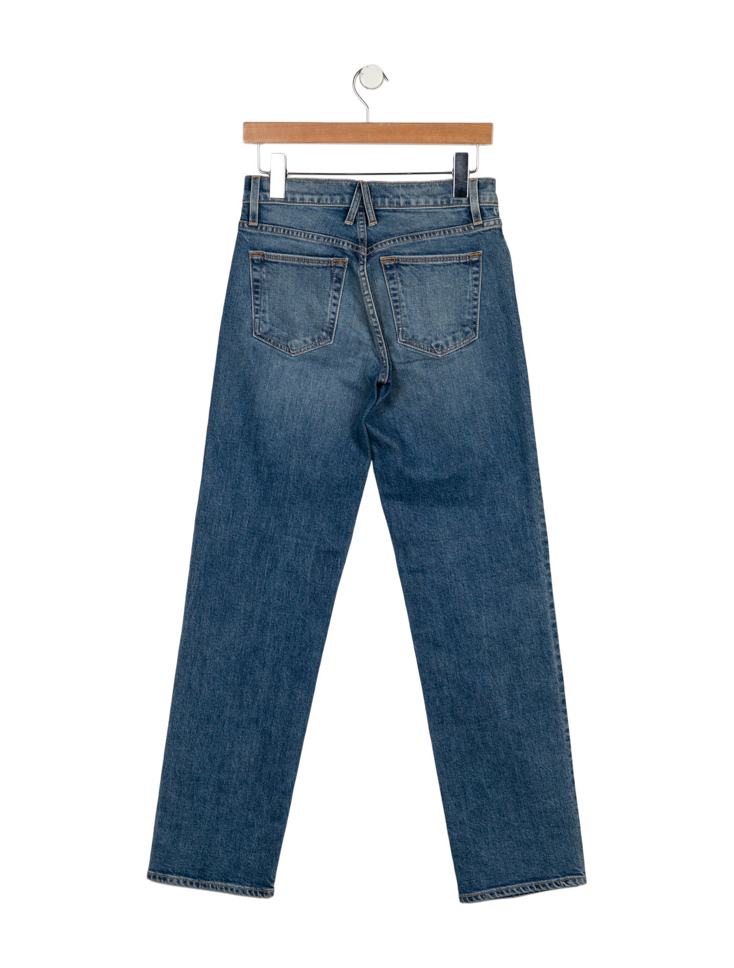 SLVRLAKE Mid-Rise Straight Leg Jeans