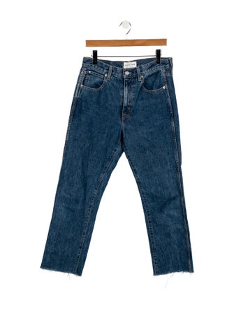 SLVRLAKE High-Rise Straight Leg Jeans