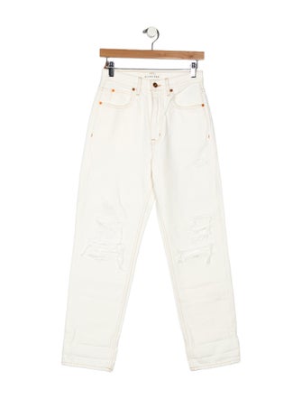 SLVRLAKE High-Rise Straight Leg Jeans