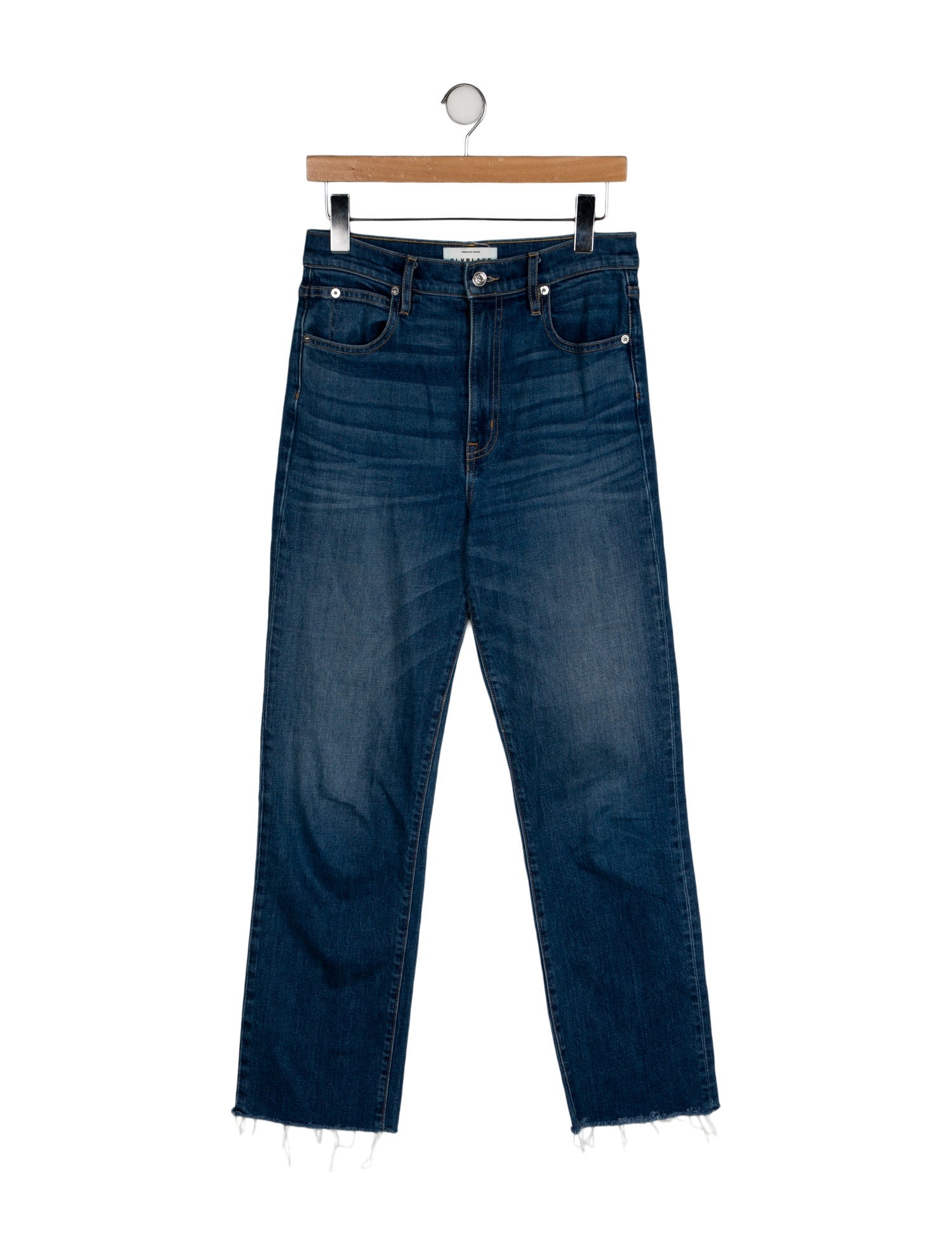 SLVRLAKE High-Rise Straight Leg Jeans