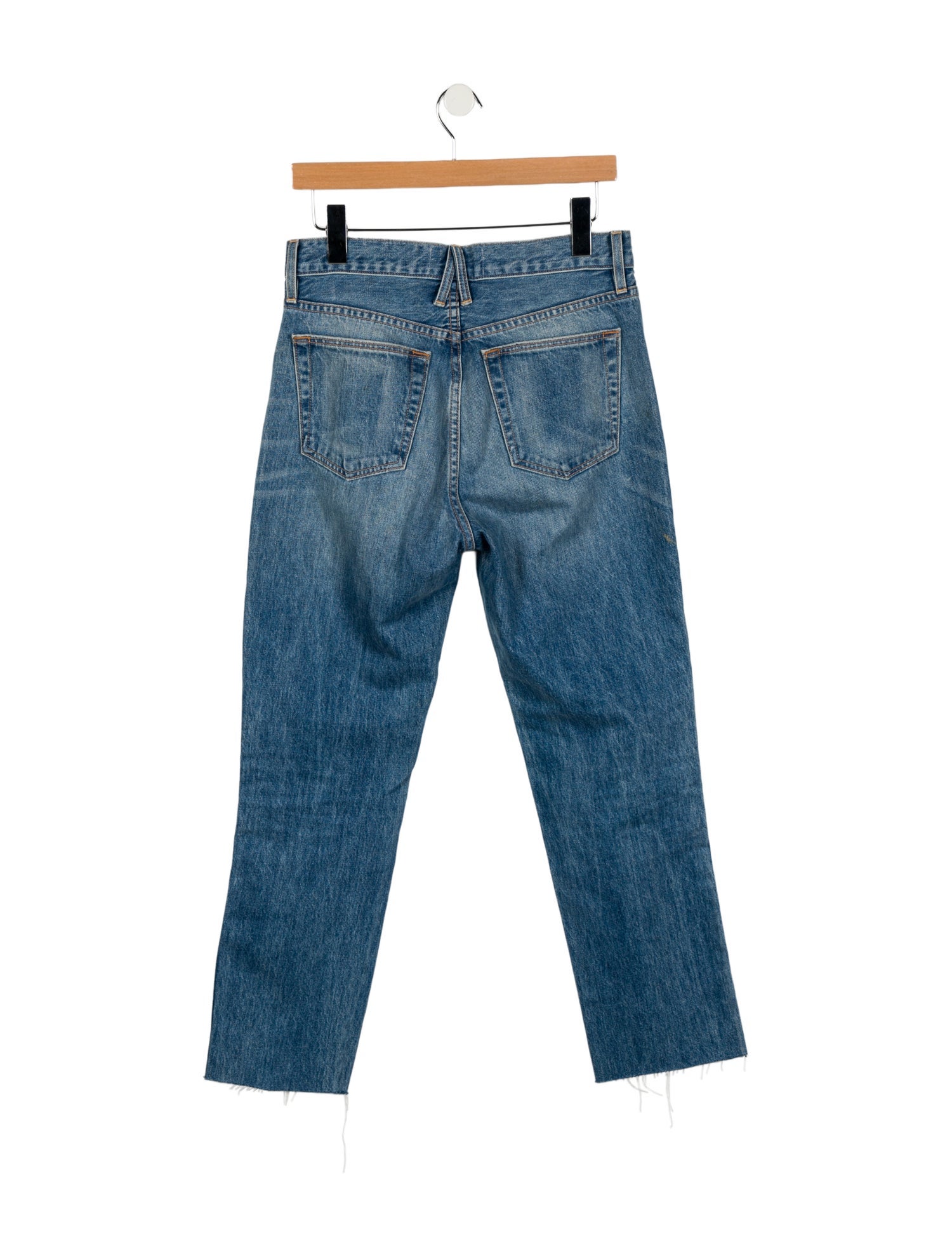 SLVRLAKE High-Rise Straight Leg Jeans
