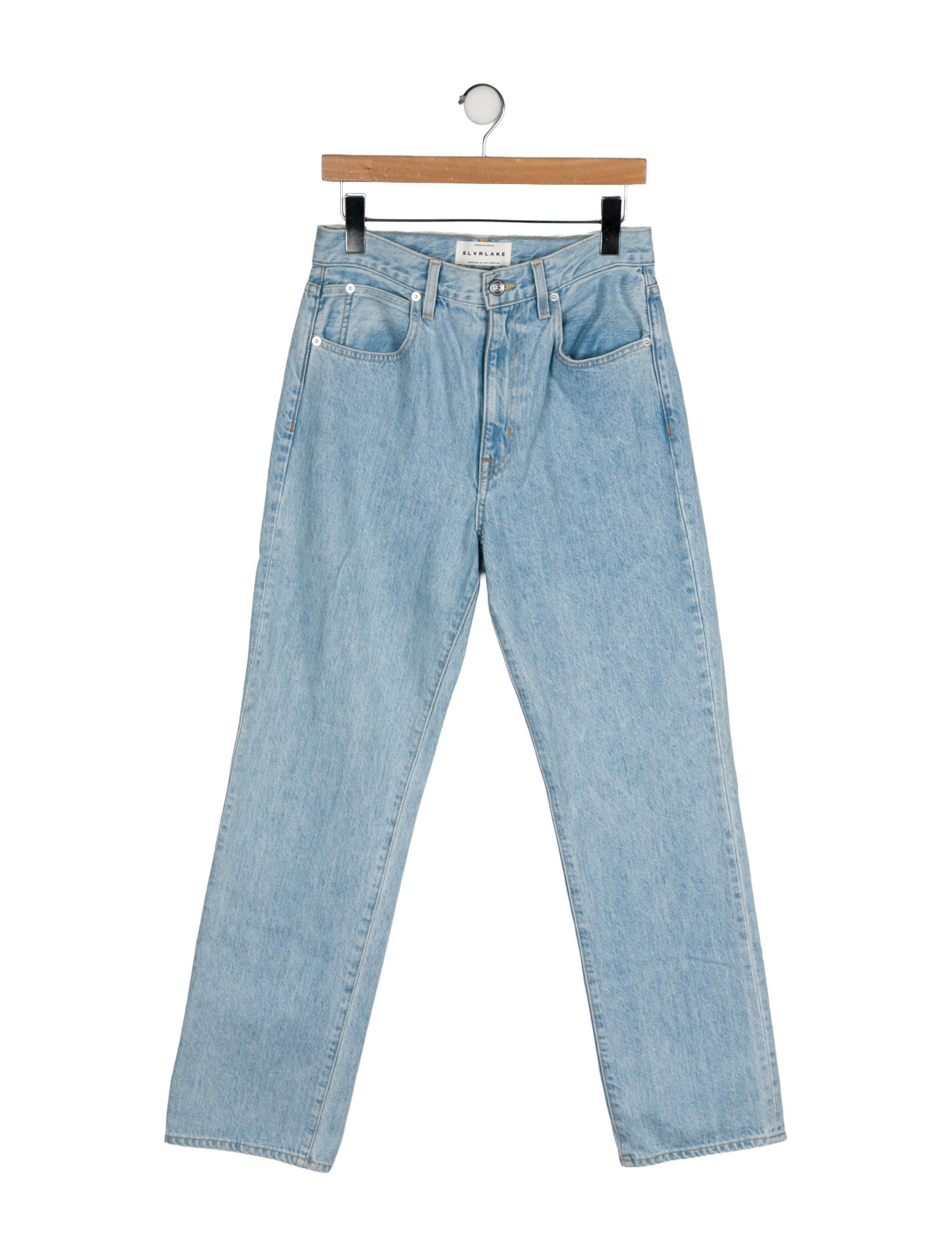 SLVRLAKE High-Rise Straight Leg Jeans