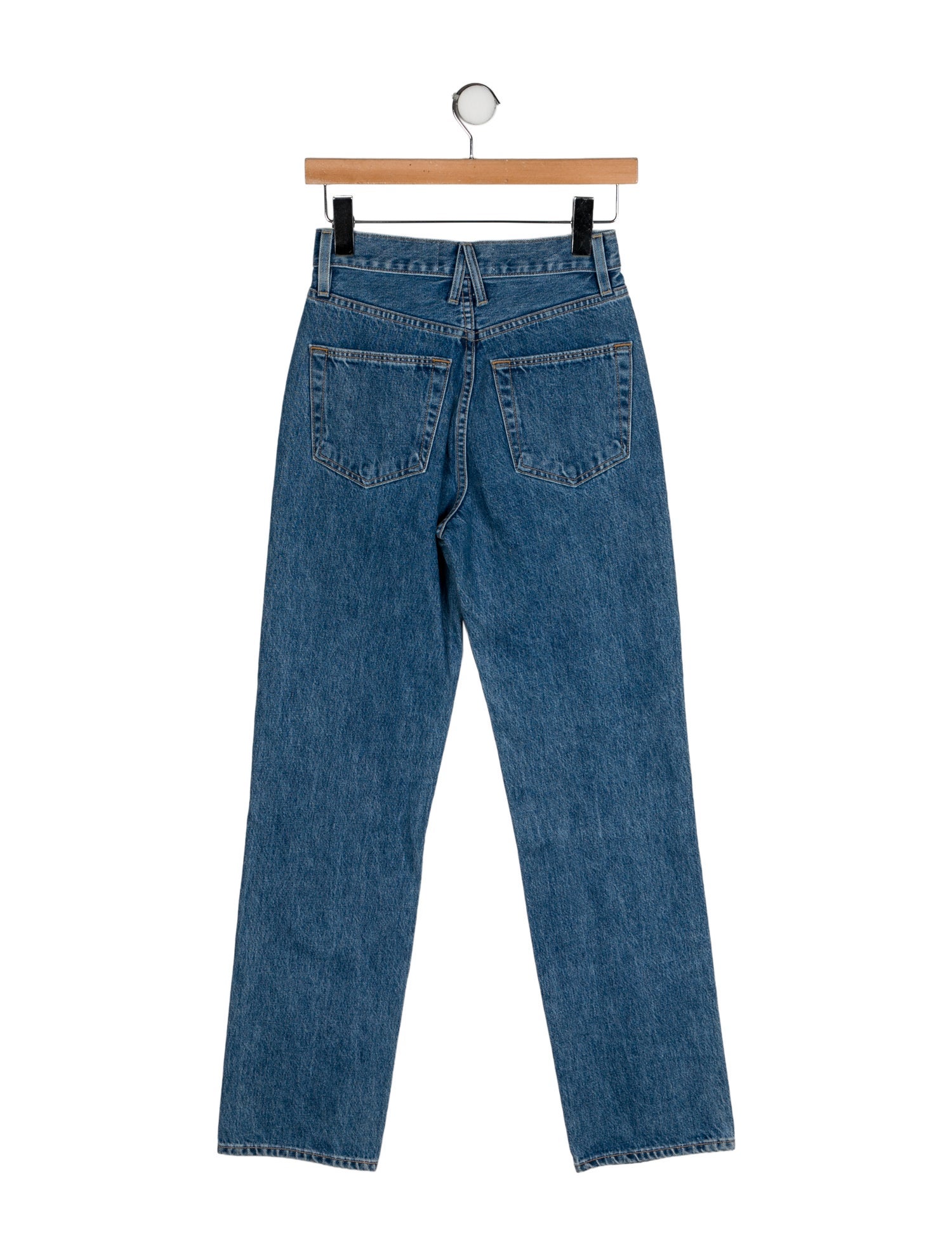 SLVRLAKE Mid-Rise Straight Leg Jeans