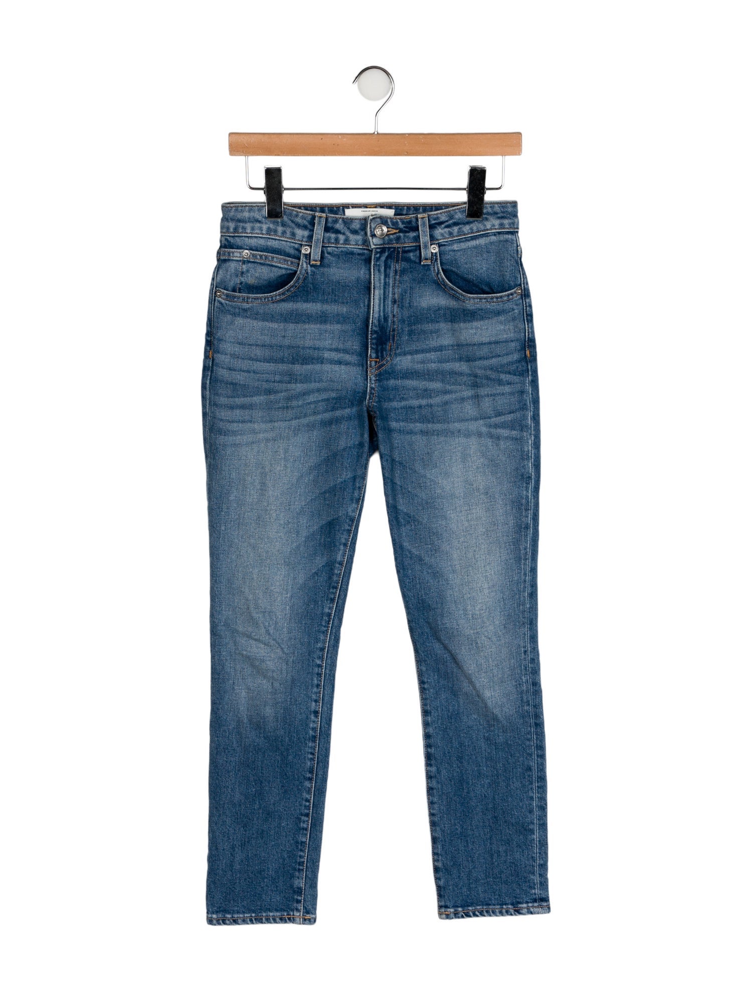 SLVRLAKE Mid-Rise Straight Leg Jeans