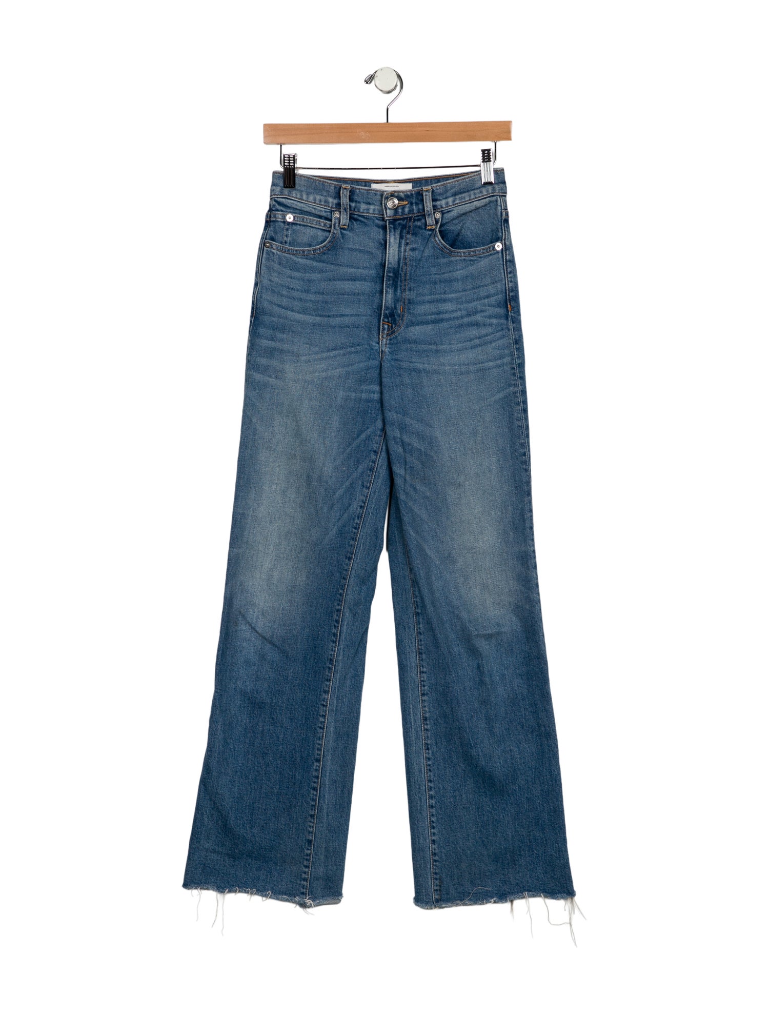 SLVRLAKE Mid-Rise Wide Leg Jeans