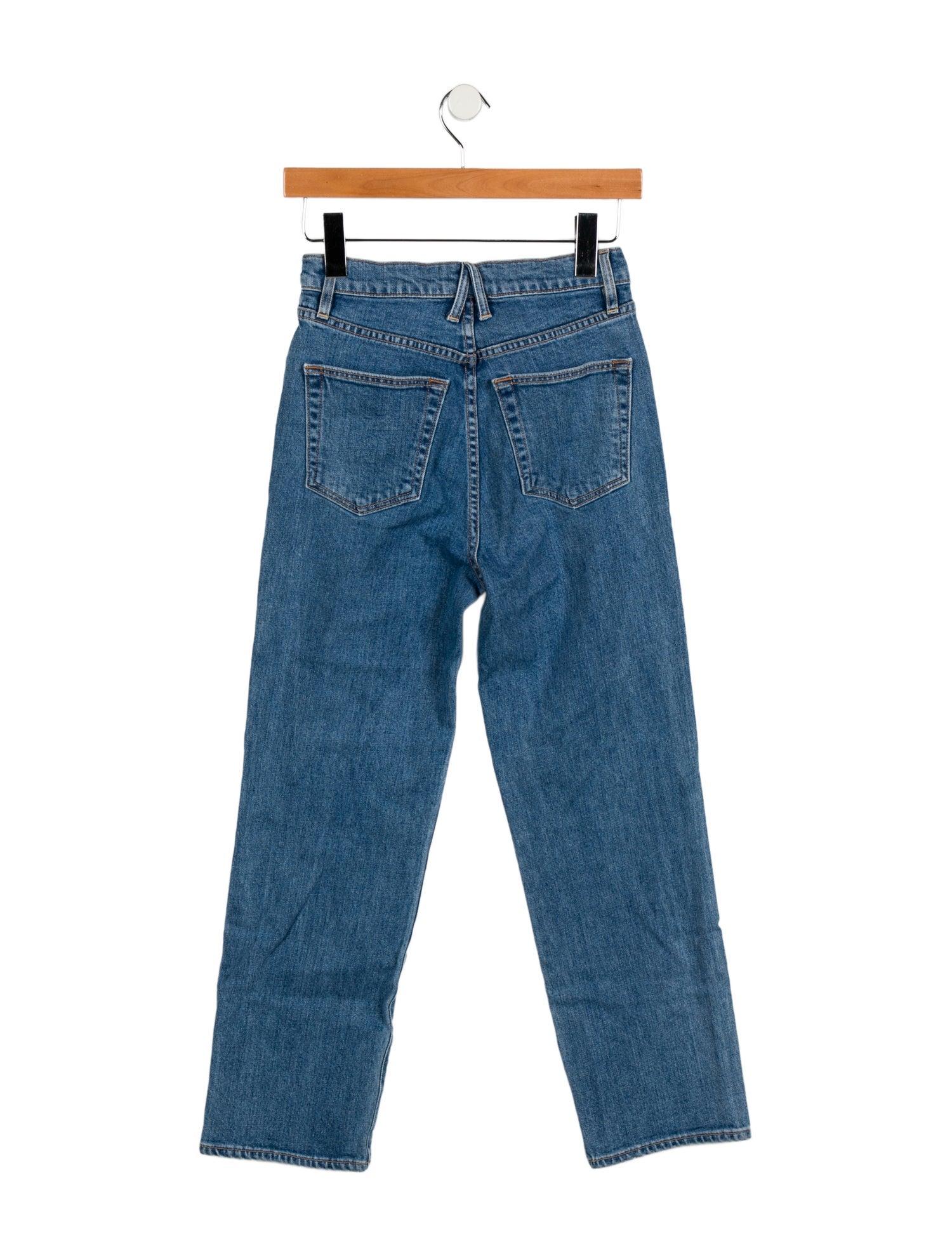 SLVRLAKE Mid-Rise Straight Leg Jeans
