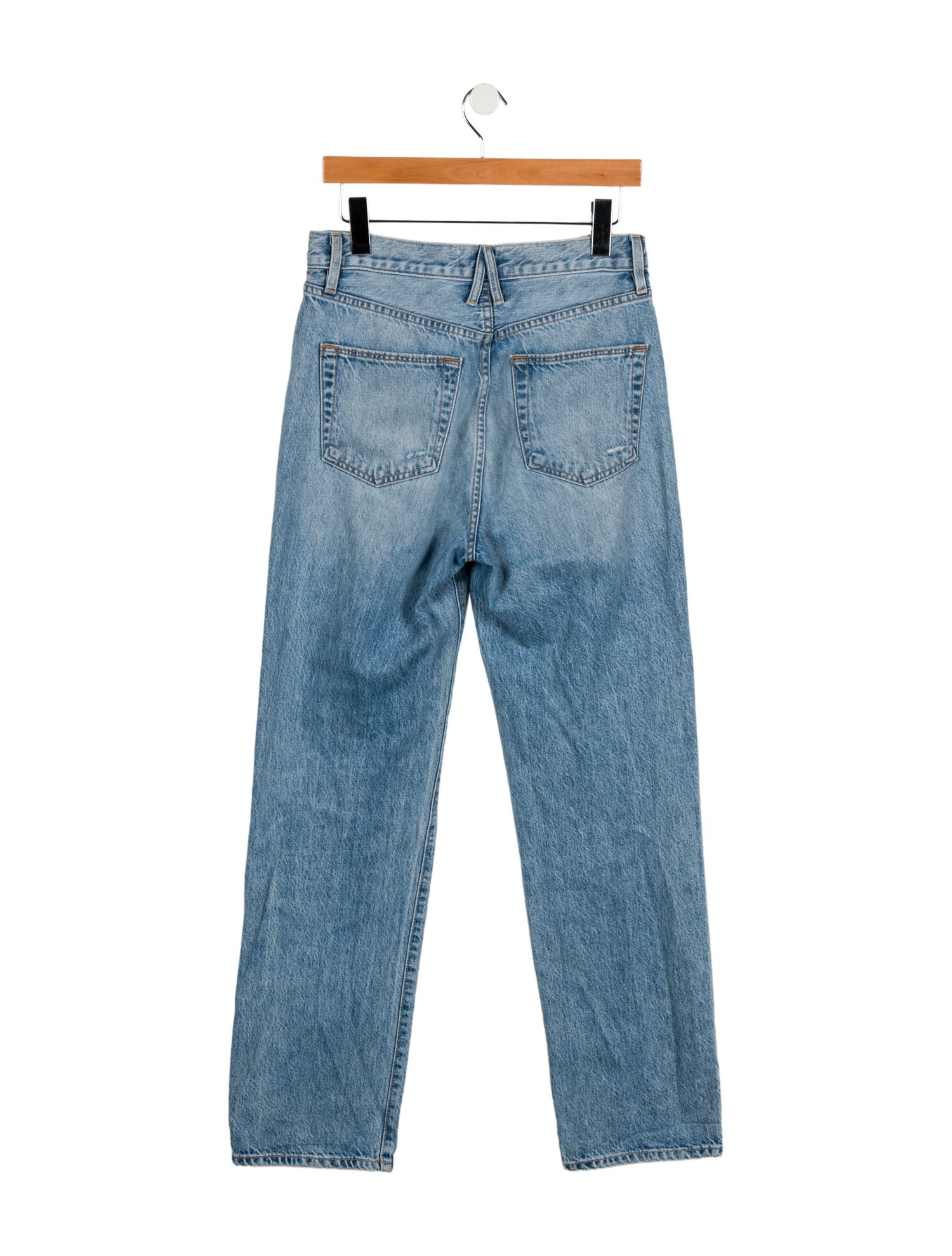 SLVRLAKE High-Rise Straight Leg Jeans