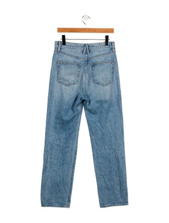 SLVRLAKE High-Rise Straight Leg Jeans
