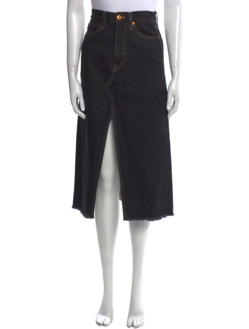 SLVRLAKE Cutout Accent Midi Length Skirt