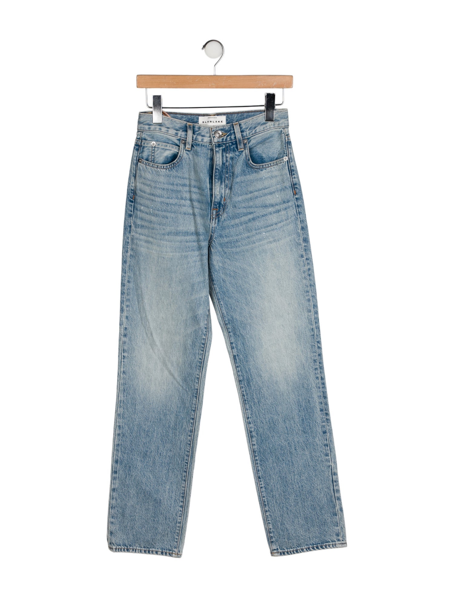 SLVRLAKE High-Rise Straight Leg Jeans