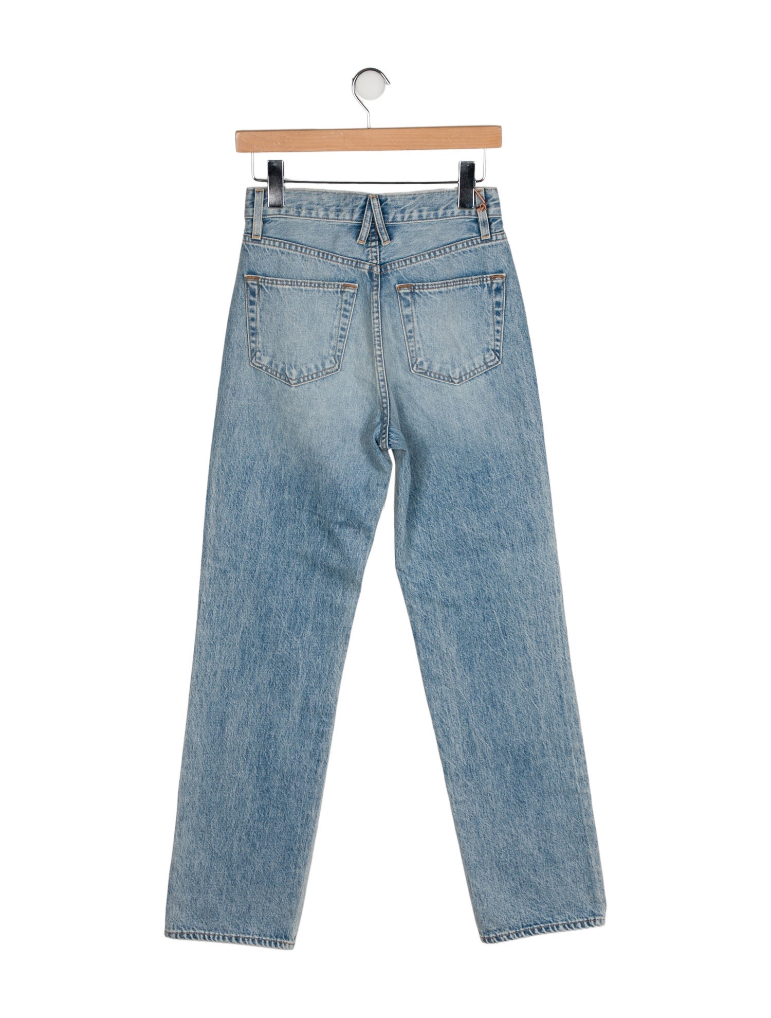 SLVRLAKE High-Rise Straight Leg Jeans