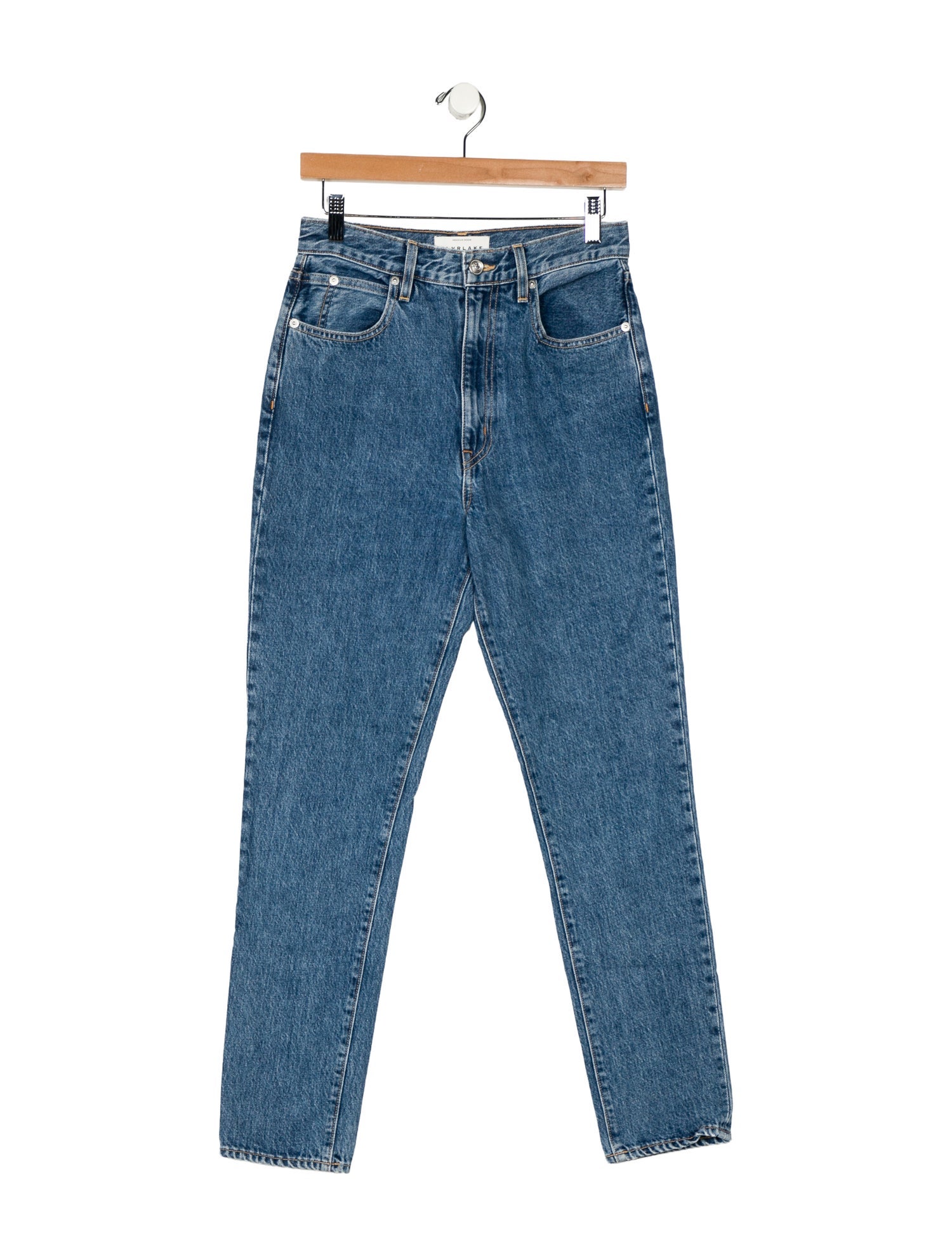 SLVRLAKE High-Rise Straight Leg Jeans