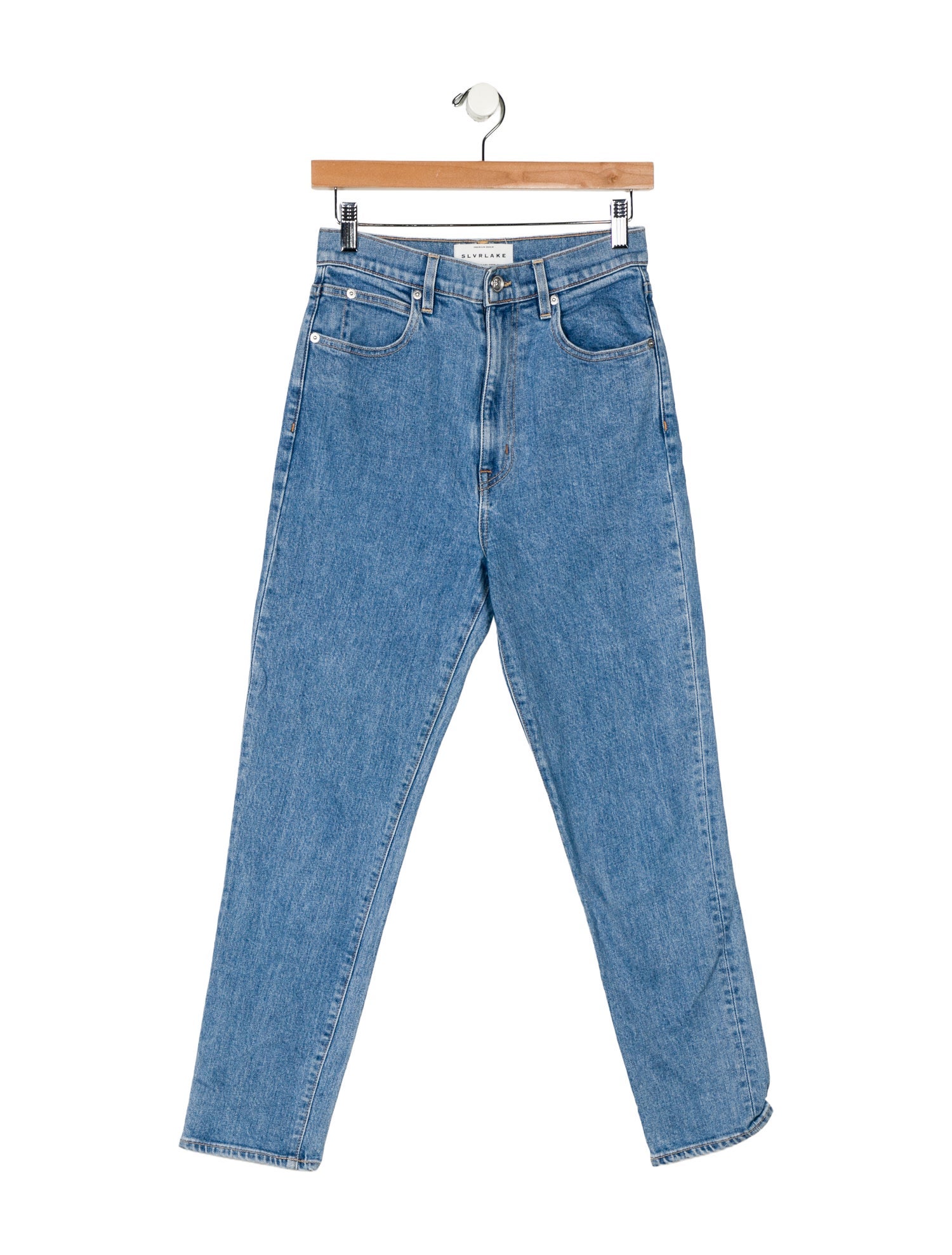 SLVRLAKE High-Rise Straight Leg Jeans