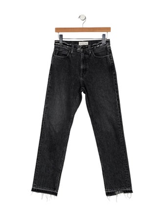 SLVRLAKE High-Rise Straight Leg Jeans