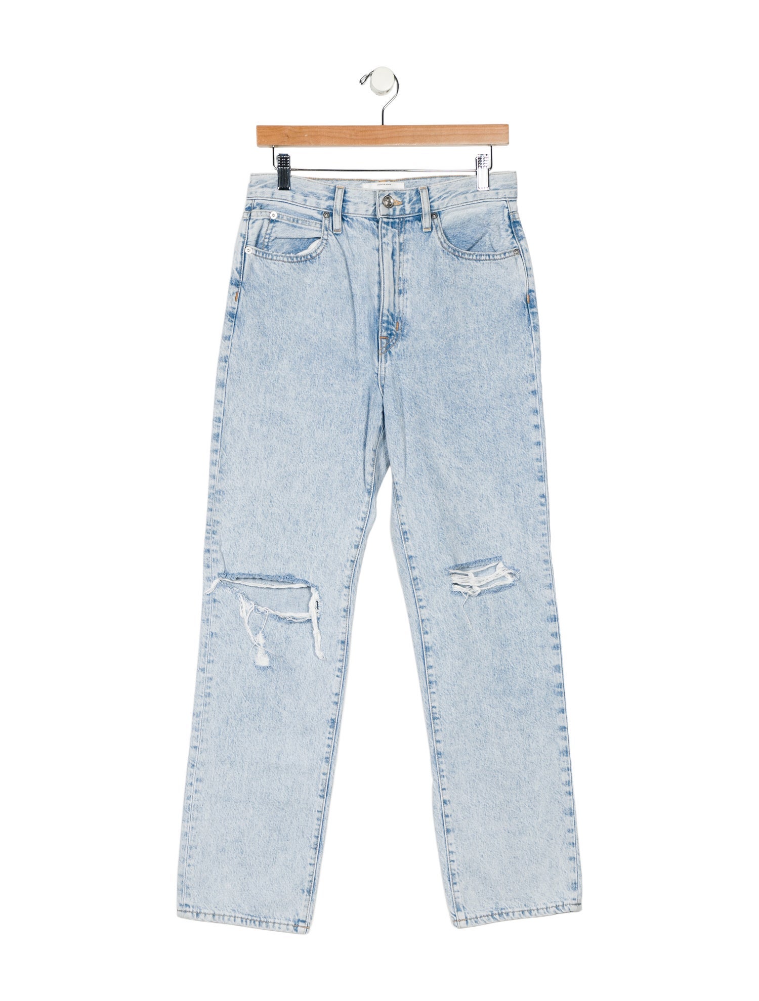 SLVRLAKE High-Rise Straight Leg Jeans