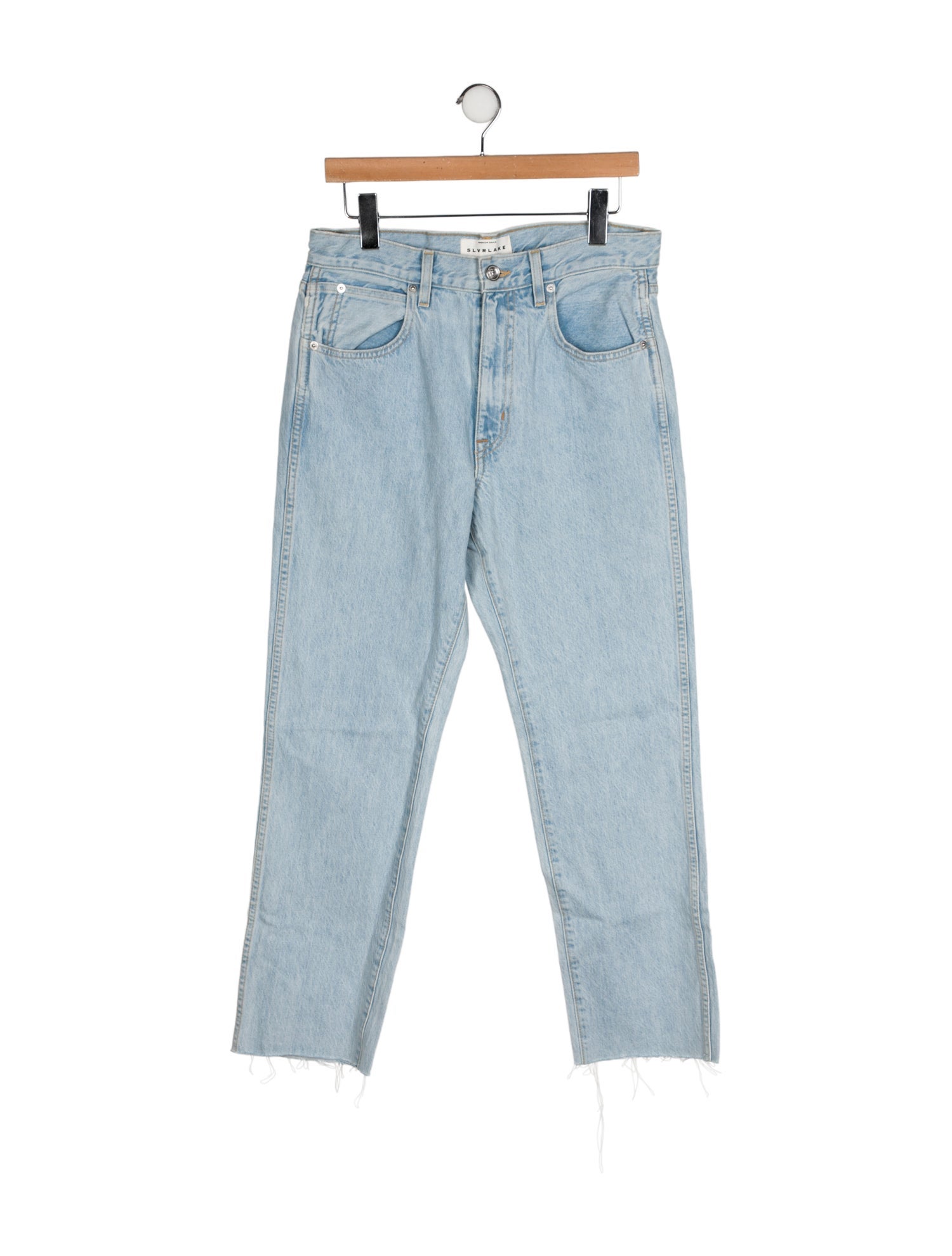 SLVRLAKE High-Rise Straight Leg Jeans