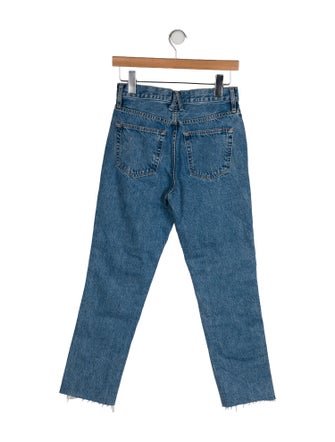 SLVRLAKE Mid-Rise Straight Leg Jeans