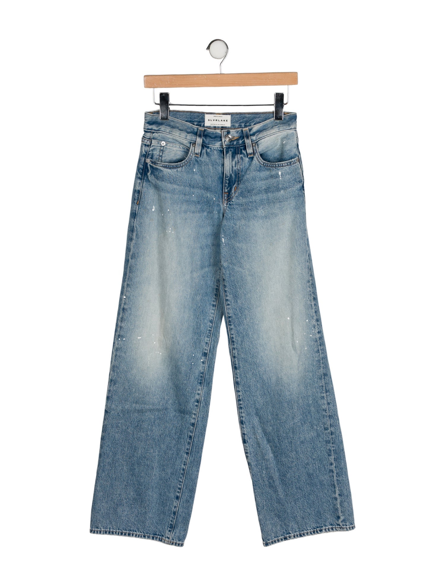 SLVRLAKE Mid-Rise Wide Leg Jeans