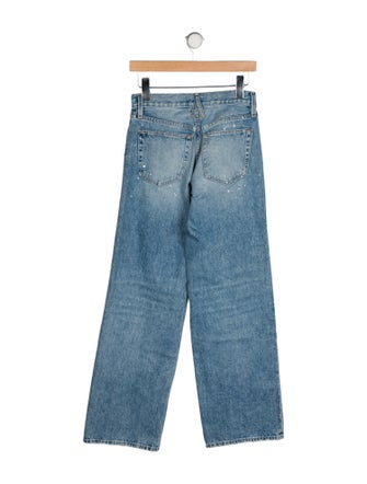 SLVRLAKE Mid-Rise Wide Leg Jeans