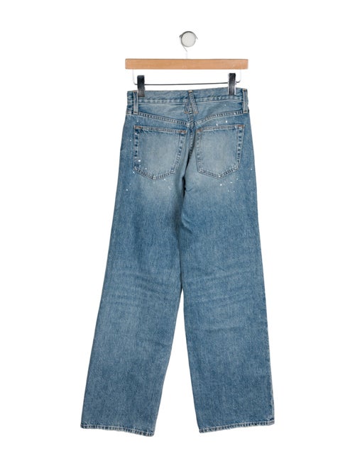 SLVRLAKE Mid-Rise Wide Leg Jeans