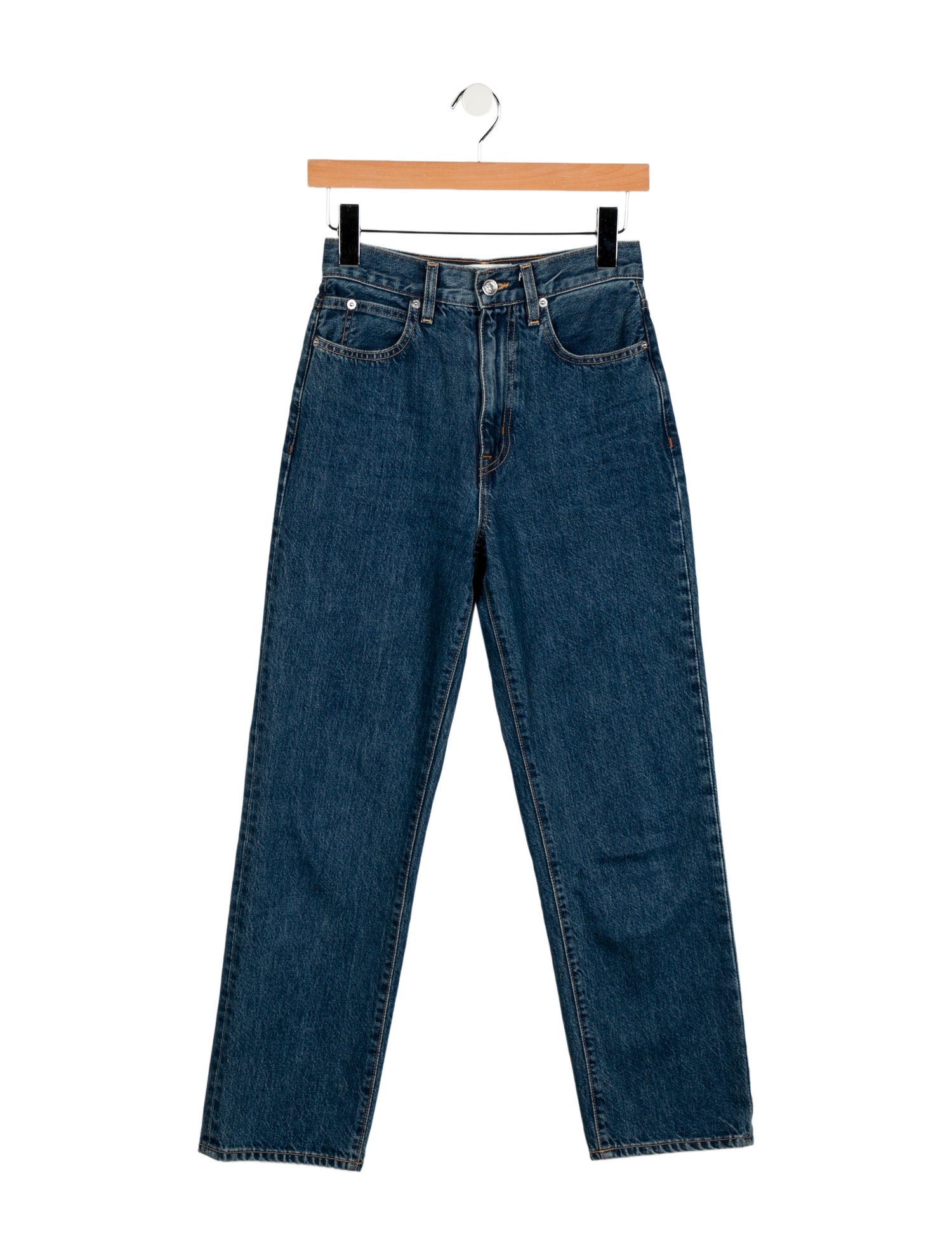 SLVRLAKE High-Rise Straight Leg Jeans