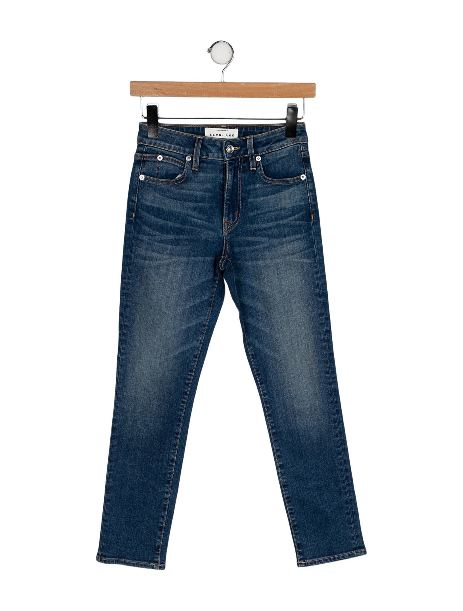 SLVRLAKE Mid-Rise Skinny Leg Jeans