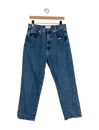 SLVRLAKE High-Rise Straight Leg Jeans