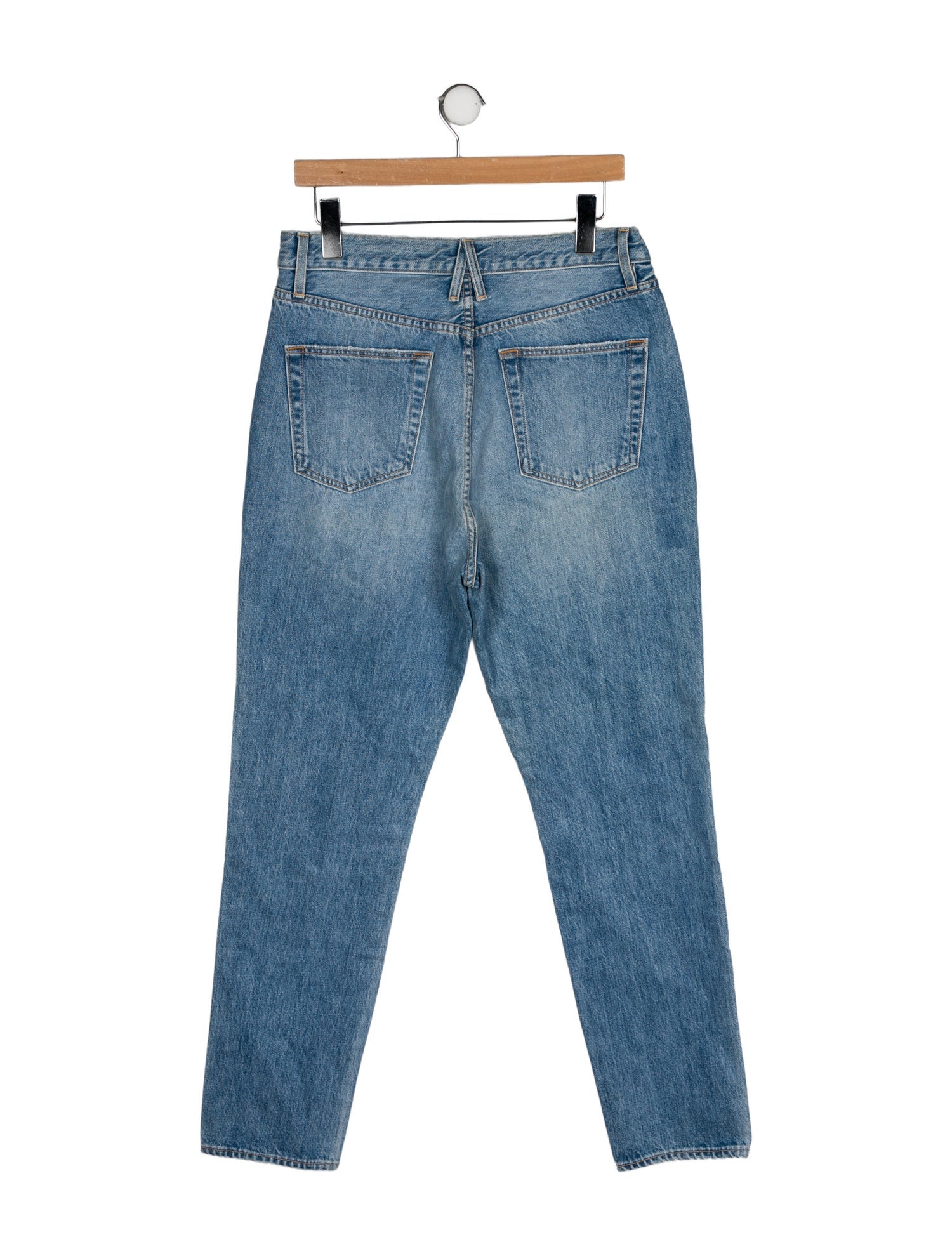 SLVRLAKE High-Rise Straight Leg Jeans