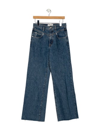 SLVRLAKE Mid-Rise Wide Leg Jeans
