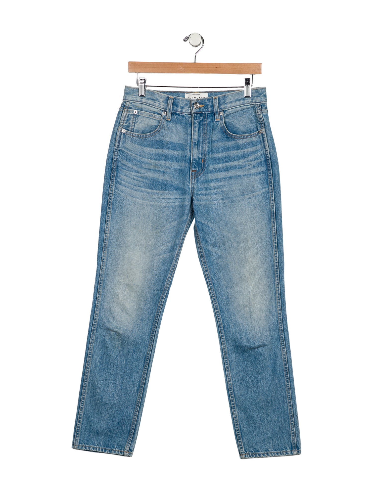 SLVRLAKE High-Rise Straight Leg Jeans