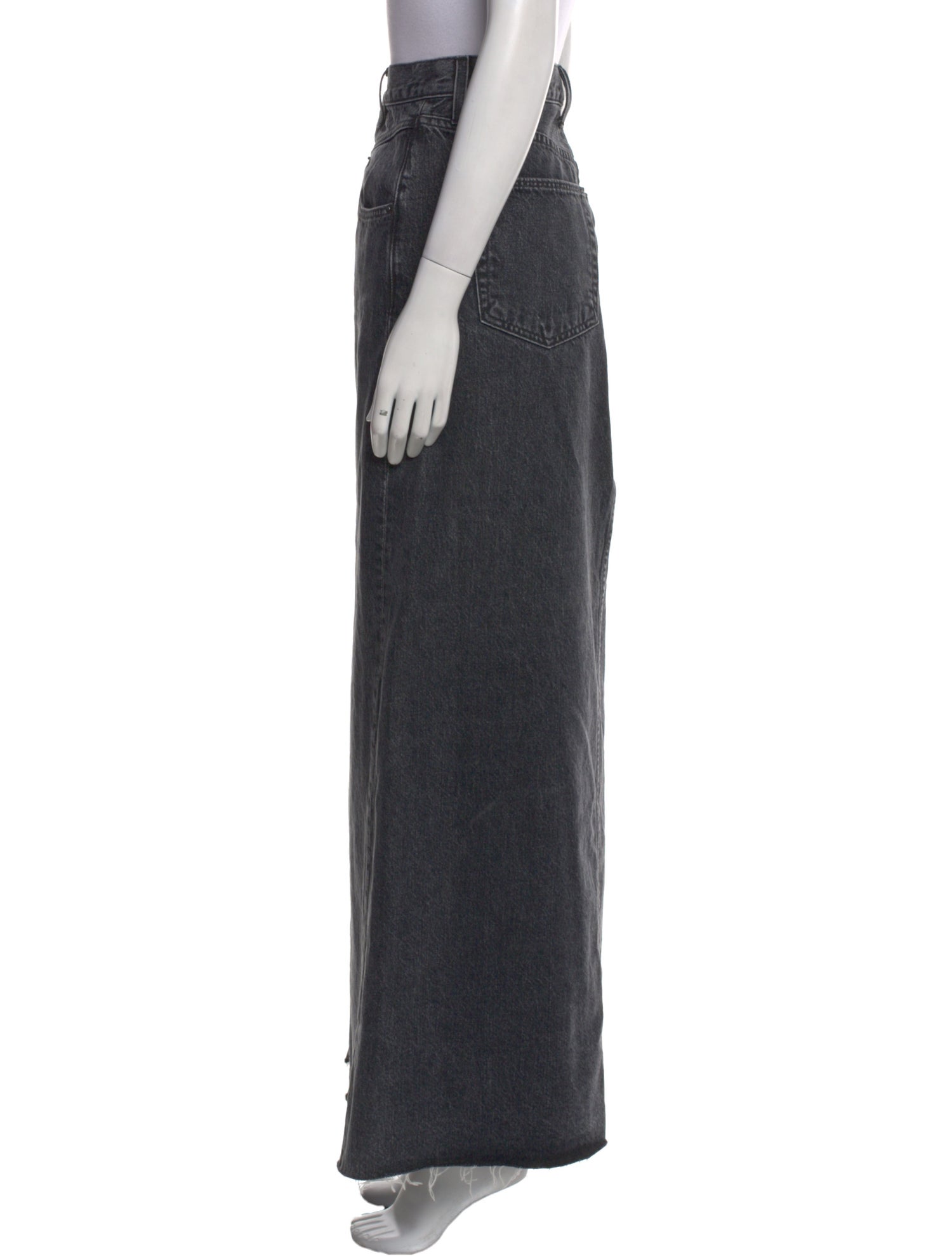 SLVRLAKE Distressed Accents Long Skirt