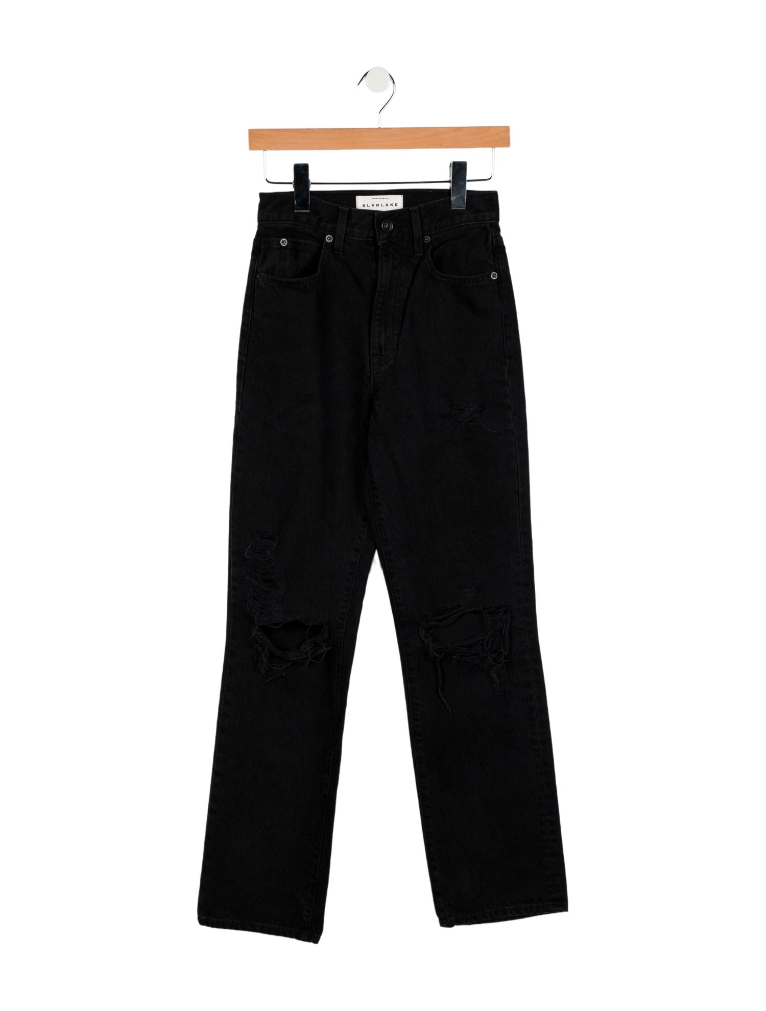 SLVRLAKE High-Rise Straight Leg Jeans