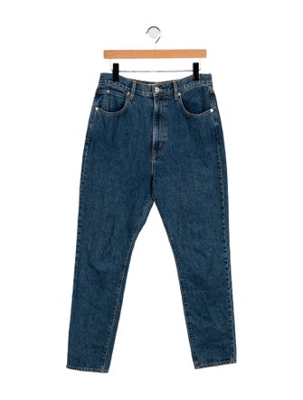 SLVRLAKE High-Rise Straight Leg Jeans