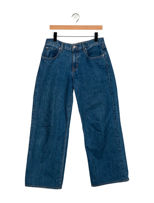 SLVRLAKE Mid-Rise Wide Leg Jeans
