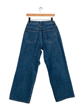 SLVRLAKE Mid-Rise Wide Leg Jeans